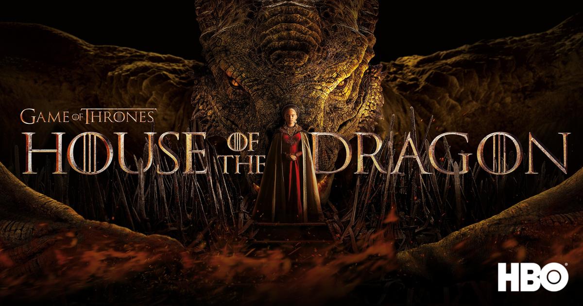 Title art for the HBO Max Game of Thrones spinoff show House of the Dragon